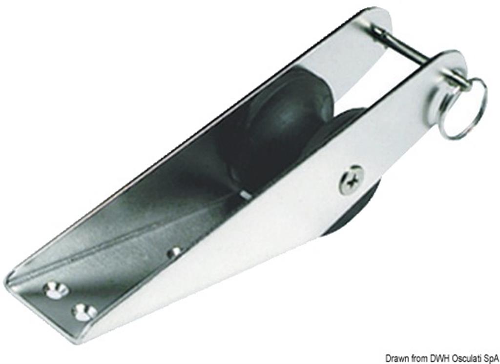 Musone di prua inox 232 x 51 mm 01.118.91