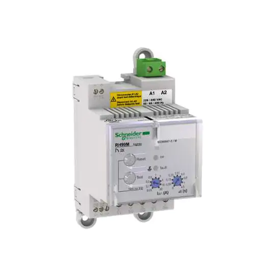 Relè differenziale RH99M c/reset manuale – 0,03..30 A – 0..4,5 s – 415 Vca – 56174