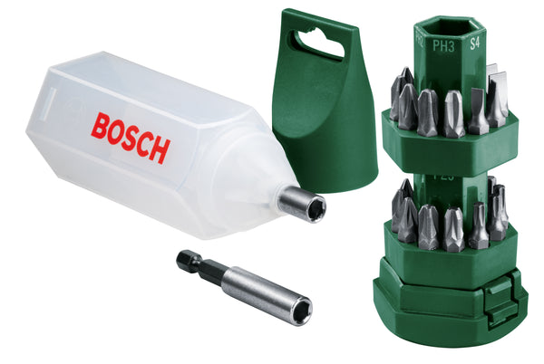 set 24 inserti con portainserti magnetico bosch 019503