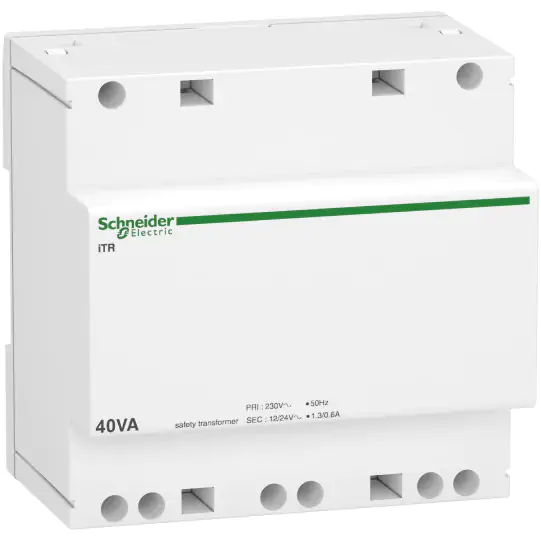 Trasformatore di sicurezza iTR 40VA 12/24Vca – A9A15220