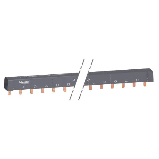 Pettine di collegamento tagliabile iC60/STI 3P+N (NL1NL2NL3) 24 moduli – A9XPH524