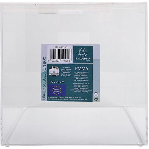 Urna trasparente con coperchio – Exacompta