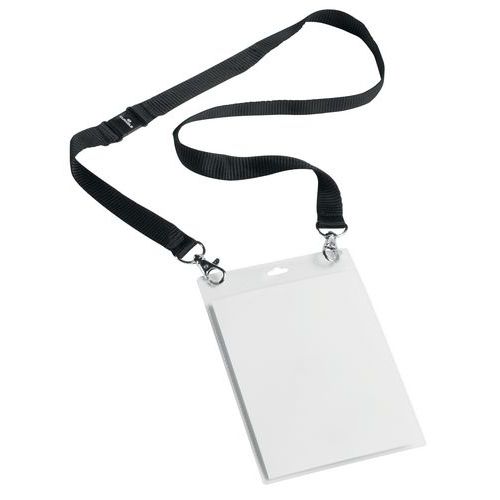 Porta-badge per eventi – Con laccetto in tessuto