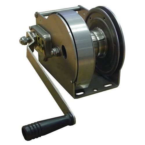 Argano di alaggio e di sollevamento autofrenante – Inox – Portata da 80 a 490 kg