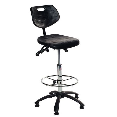 Sedia in poliuretano ergonomica Domino – alta