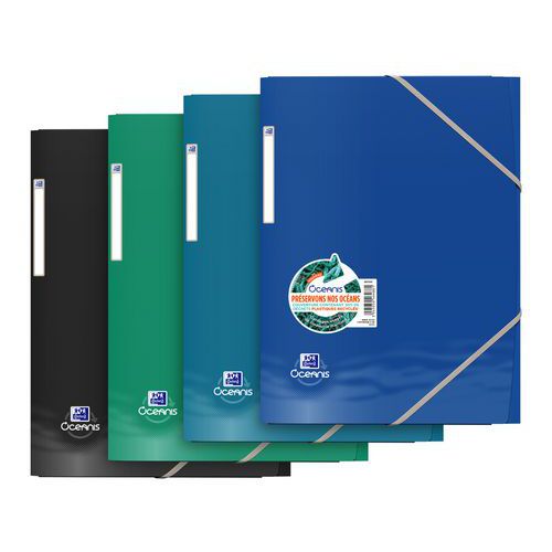 Cartellina con elastico Oxford Oceanis A4 colori assortiti – Oxford