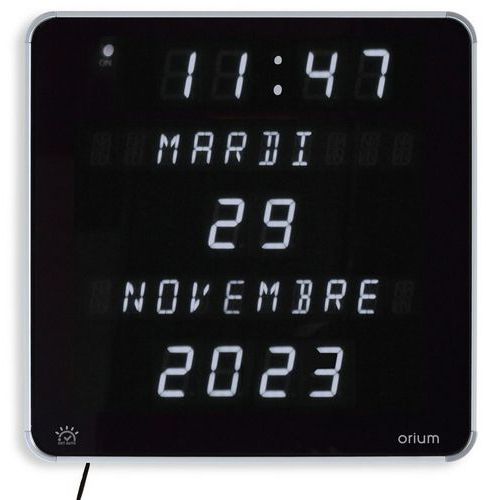 Orologio Ephéméris a led bianco DST – Orium