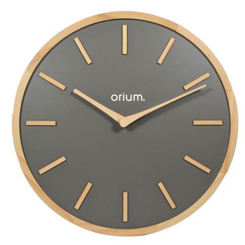 Orologio 30 cm Elegance in legno grigio antracite – Orium