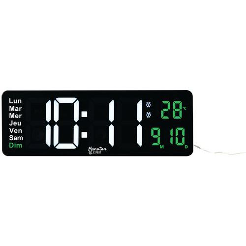 Orologio da parete a led rettangolare – Manutan Expert