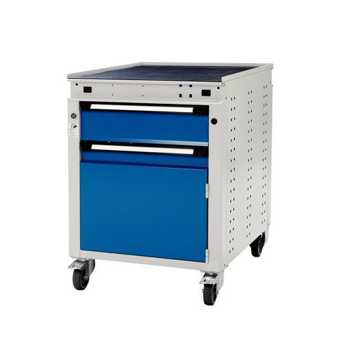 Banco mobile Function 60 – 1 cassetto, 1 armadietto