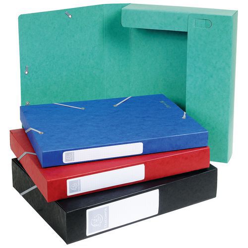 Scatola portadocumenti consegnata piatta Cartobox Retro da 40 mm Cartoncino lucido – A4