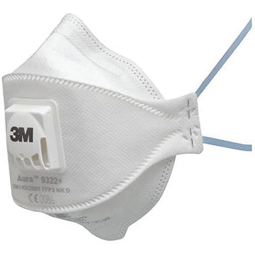 Maschera 3M™ Aura™ 9322+ FFP2 NR D con valvola Cool Flow™ – 3M