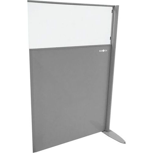 Parete di separazione semi-lamiera e plexiglass – Modulo successivo