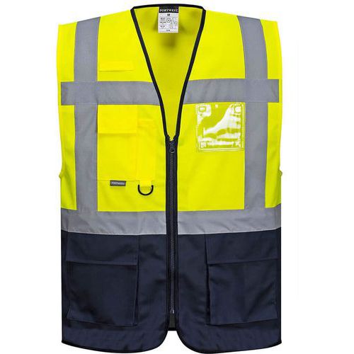 Gilet executive varsavia giallo/blu navy – Portwest
