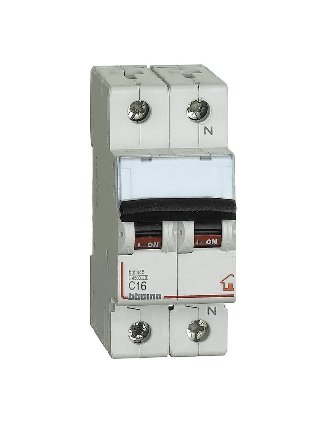 Bticino magnetotermico 1+N 4,5KA 16A FC810NC16