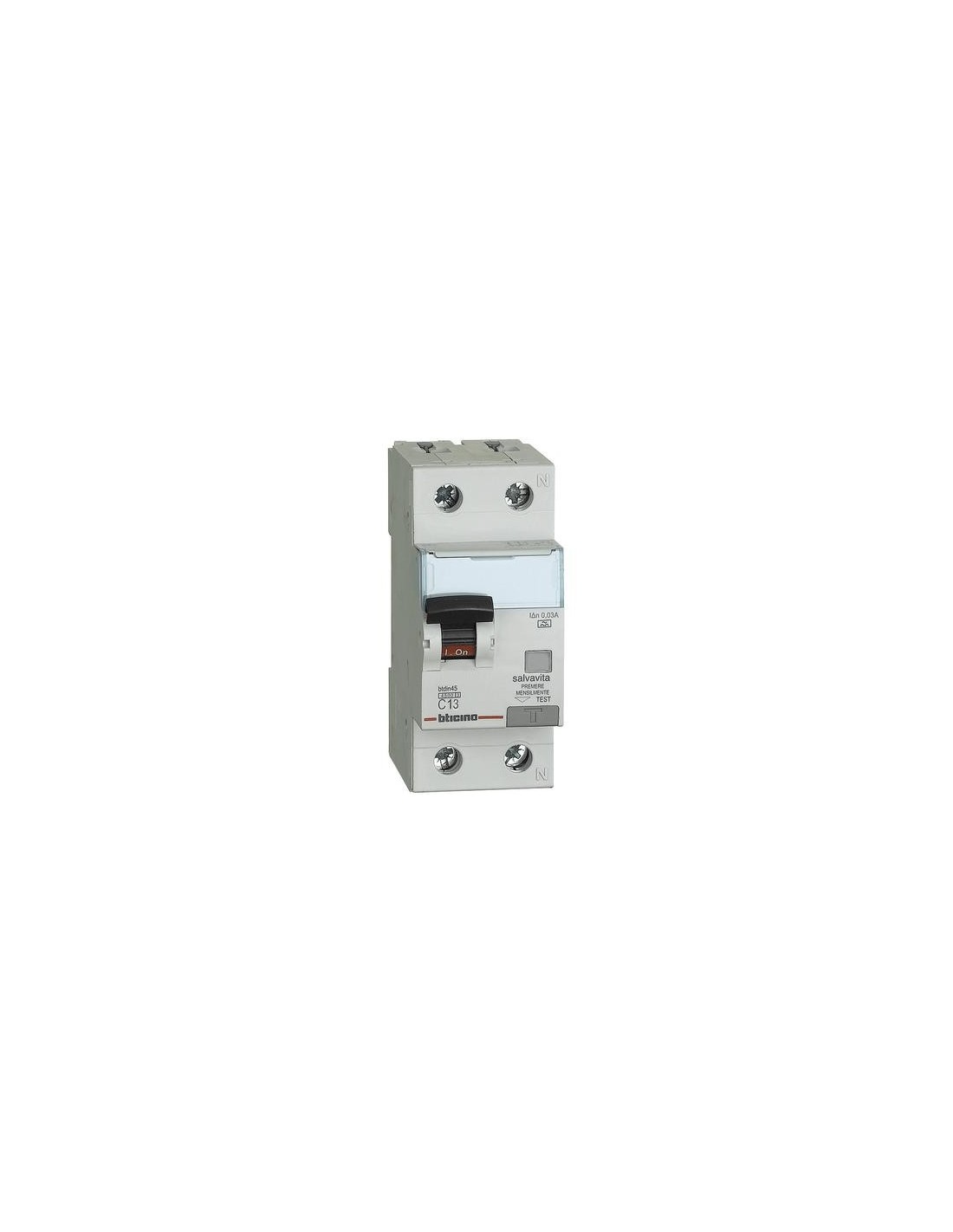 BTicino GA8813A13 Btdin – magnetotermico differenziale A 1P+N 13A 30mA