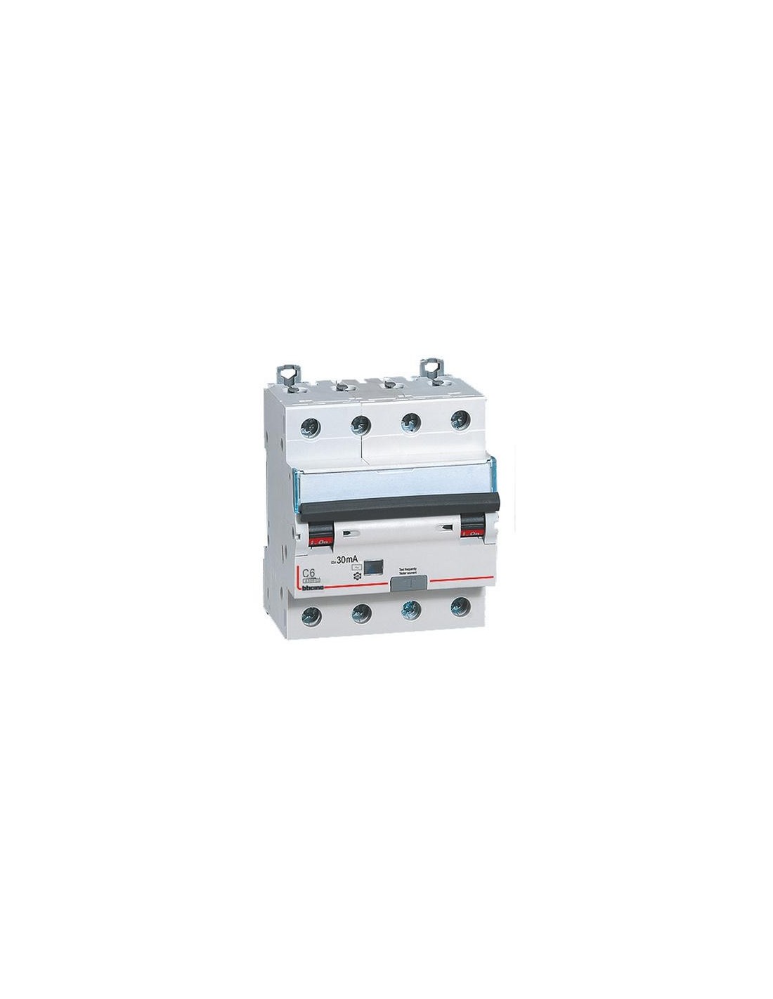 BTicino GA8843AC6 Btdin – magnetotermico differenziale AC 4P 6A 30mA