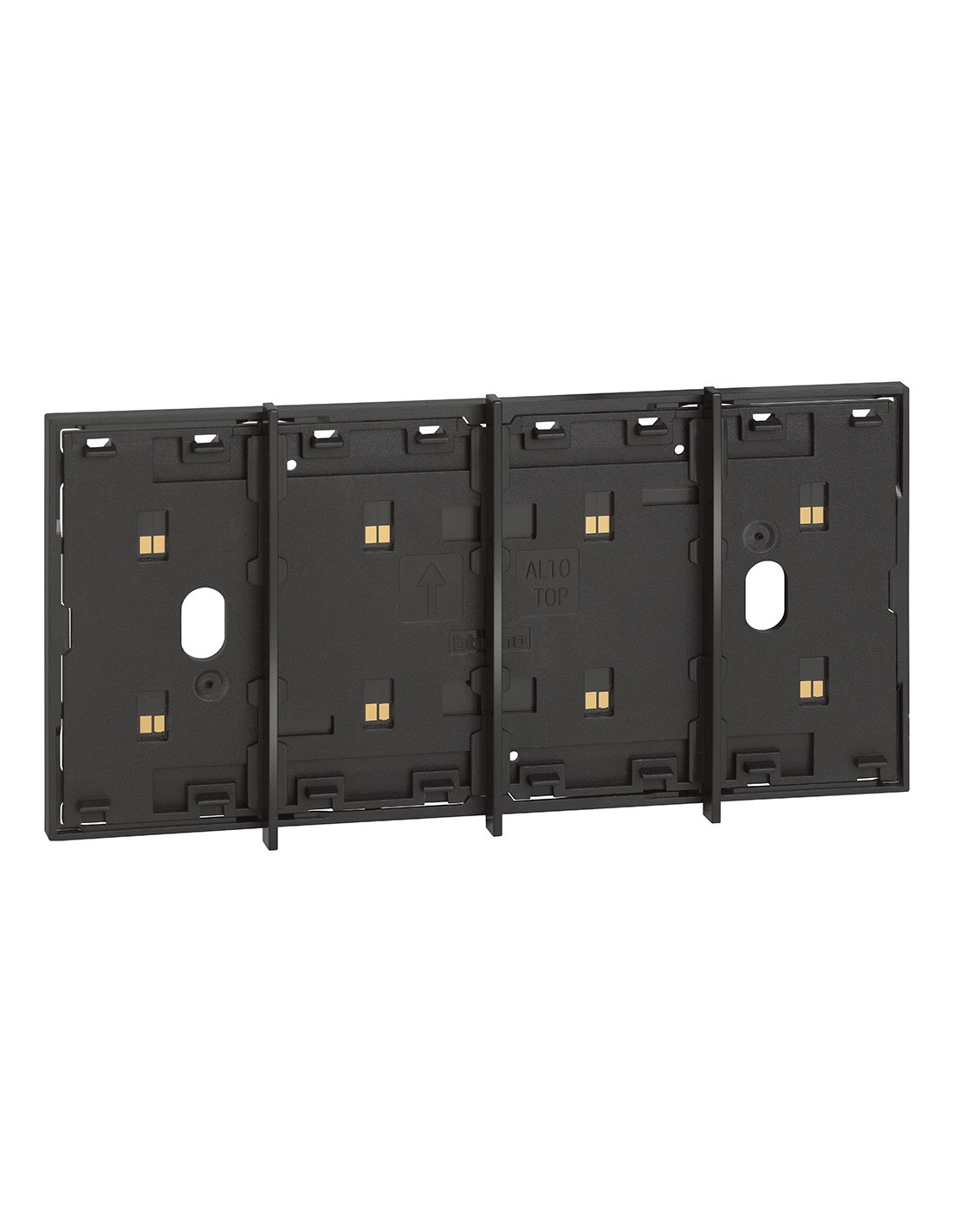 Frame Elettrificato Bticino Living Now 4 moduli Nero KG8104
