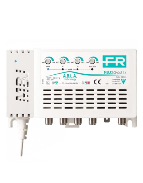 Centralino TV Fracarro 4 ingressi 3+DAB 4,5 U T2 30dB 223615