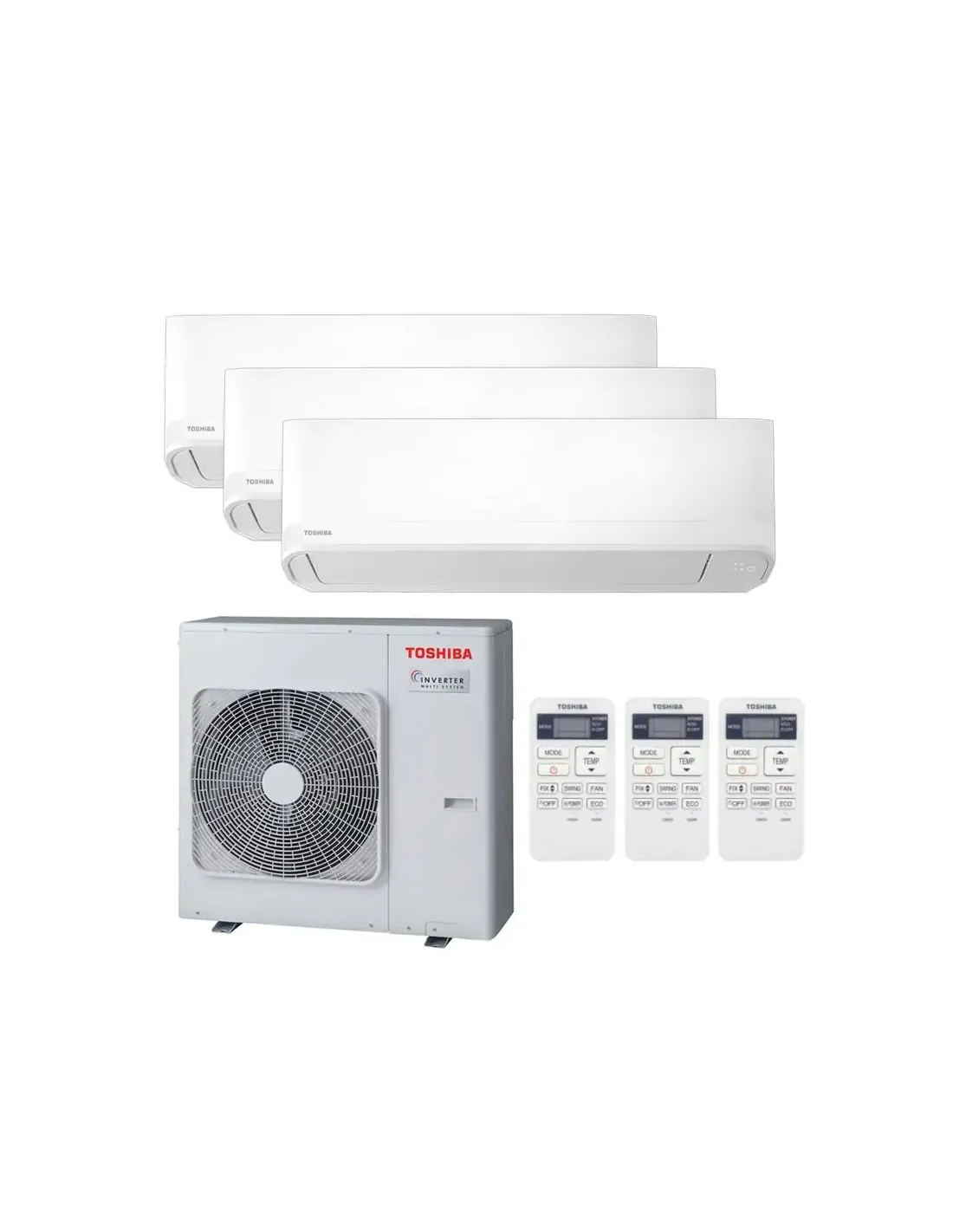 Climatizzatore Trial Split Toshiba Seiya 9000+12000+12000BTU A++/A+ R32