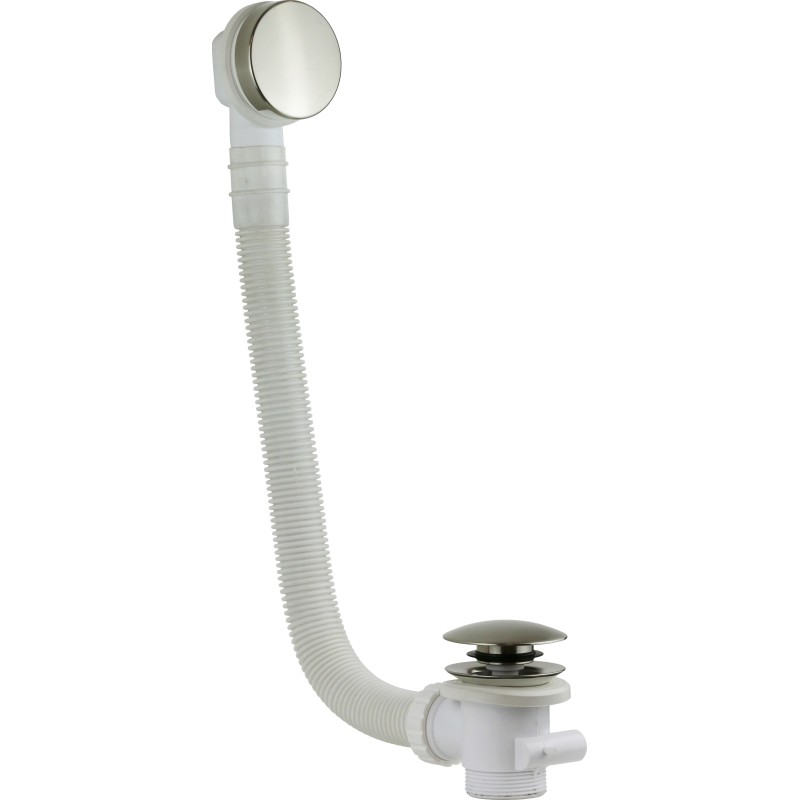 Colonna di scarico nichel spazzolato universale per vasca da bagno Vicario 1011/120.07