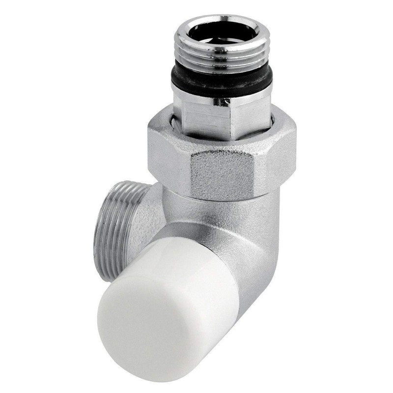 Detentore ad angolo versione destra colore cromo Ø1/2″ Gas Arteclima 11512