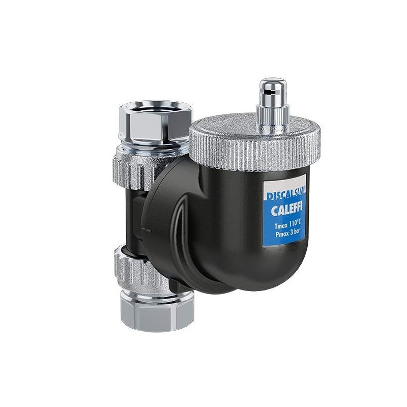 DISCALSLIM®-Disaeratore con attacchi filettati femmina Caleffi 5518