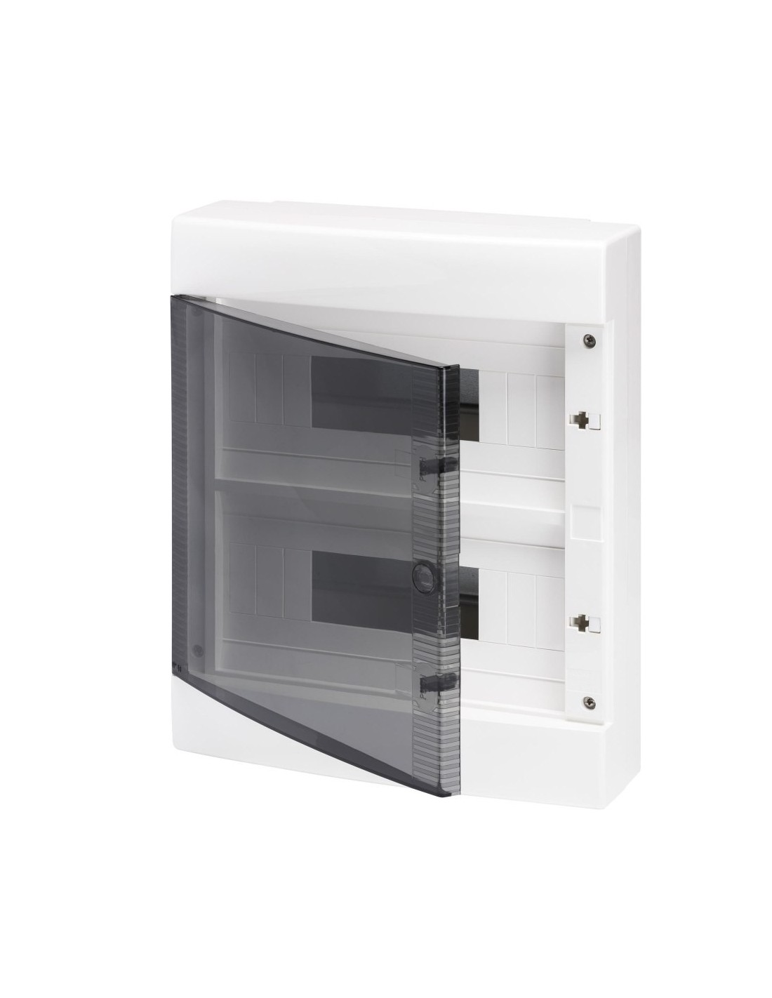 Centralino da arredo Gewiss 24 moduli (12X2) vetro fumè IP40 GW40047
