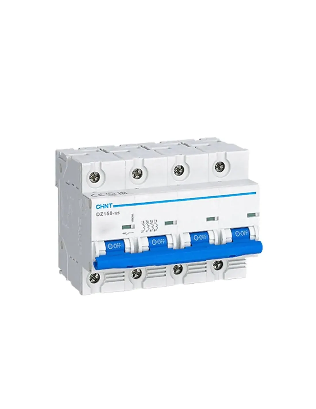 Interruttore Magnetotermico Chint DZ158 4P 125A 10kA C 6 Moduli 158110