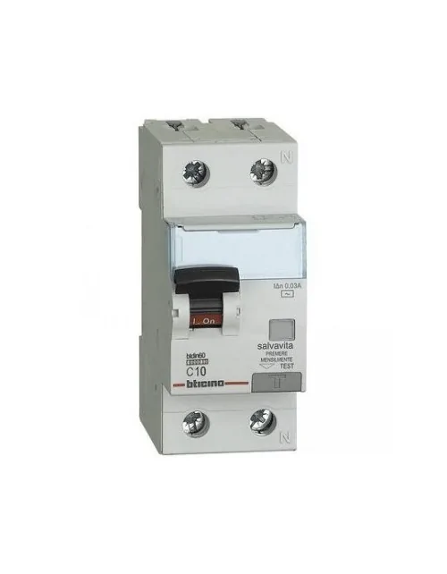 Interruttore Magnetotermico Differenziale AC 1P+N 10A