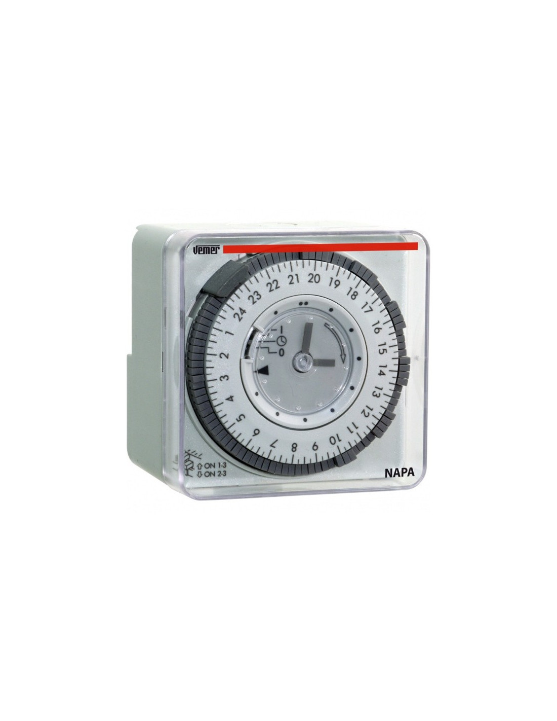 Interruttore Vemer NAPA-D orario elettromeccanico giornaliero VP884100
