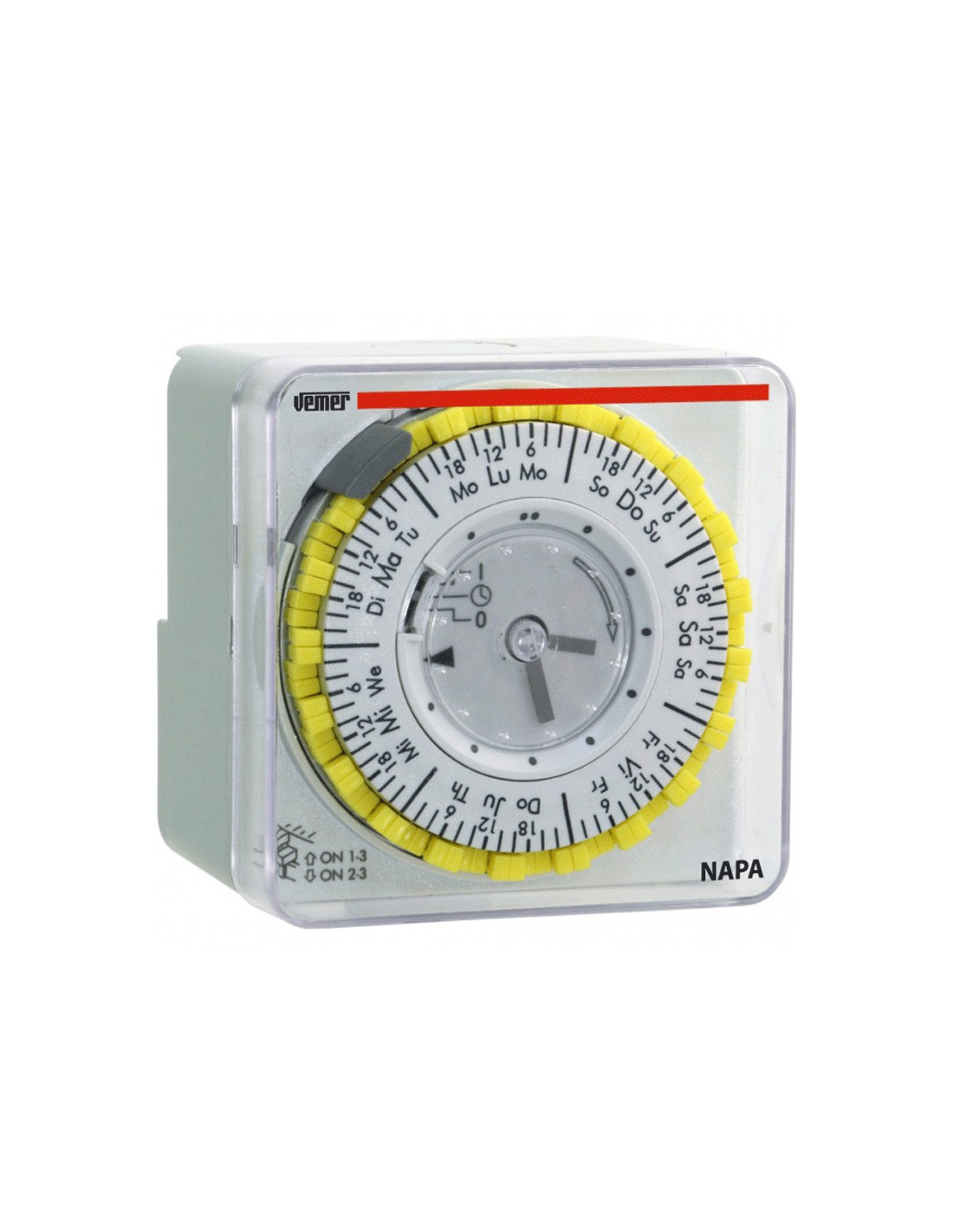 Interruttore Vemer NAPA-W orario elettromeccanico giornaliero VP885800