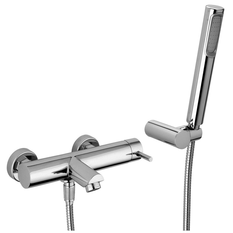Miscelatore vasca con deviatore e set doccia Paffoni STICK SK023CR