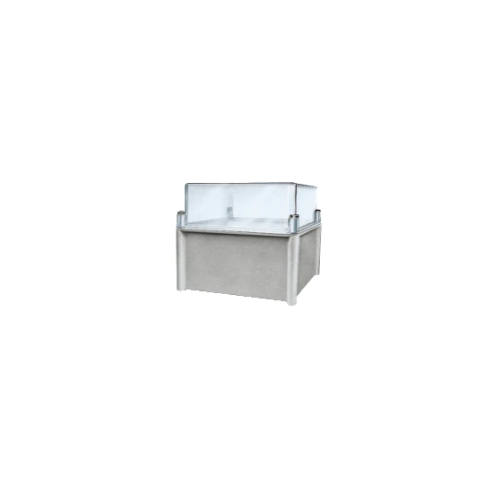 Cassetta PLS, retro in poliestere, coperchio trasparente per PC IP65 36x54x23cm – NSYPLS3654AG