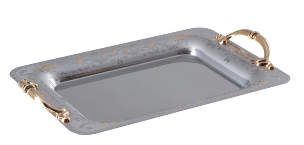 Vassoio inox 38 Gold LNS-VASS.LUNA-38