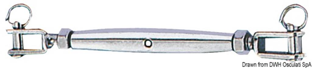Tenditore inox 12 mm due forcelle fisse TTX-07.197.12