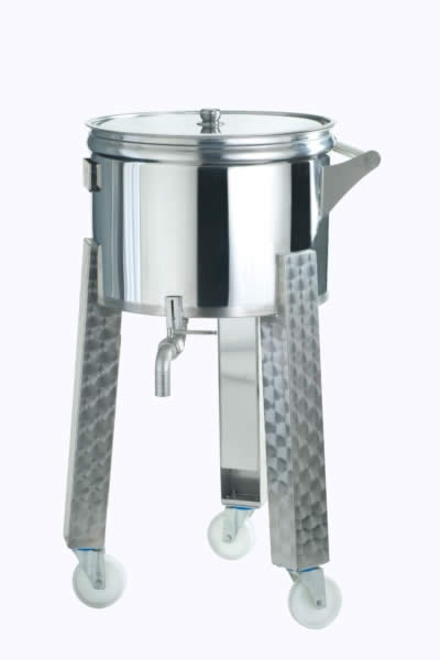 Contenitore carrellato Alto a 3 ruote lt. 100 CONTE-100-ALTO