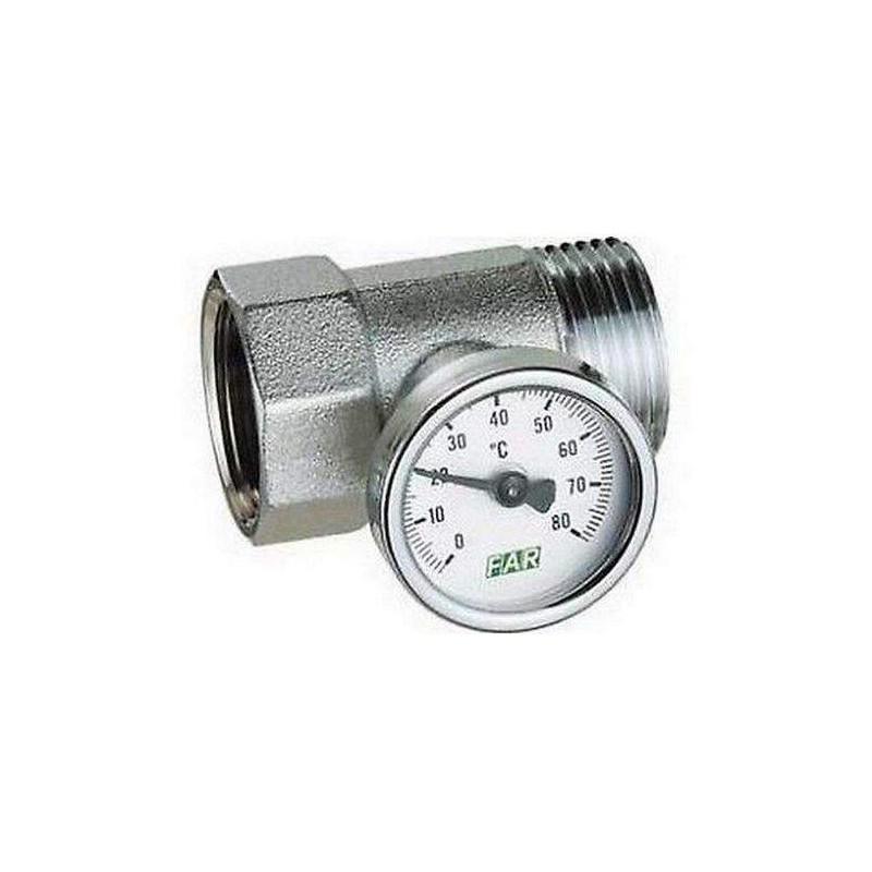 Raccordo portatermometro completo di termometro 1″ FAR 3432