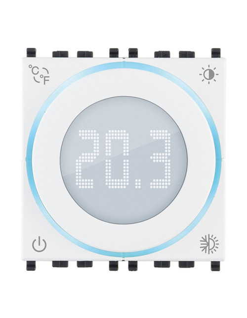 Termostato rotella Vimar connesso Wireless IoT2M bianco 02973.B