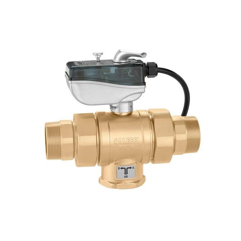 Valvola a sfera motorizzata a tre vie Caleffi 638L
