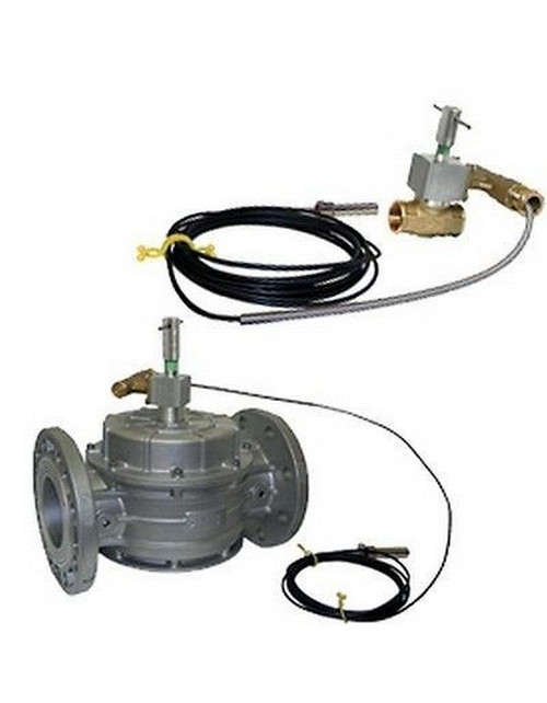 Valvola di intercettazione afflusso gas, gasolio e olio combustibile, temp. Taratura 98°, filettato 11/4″