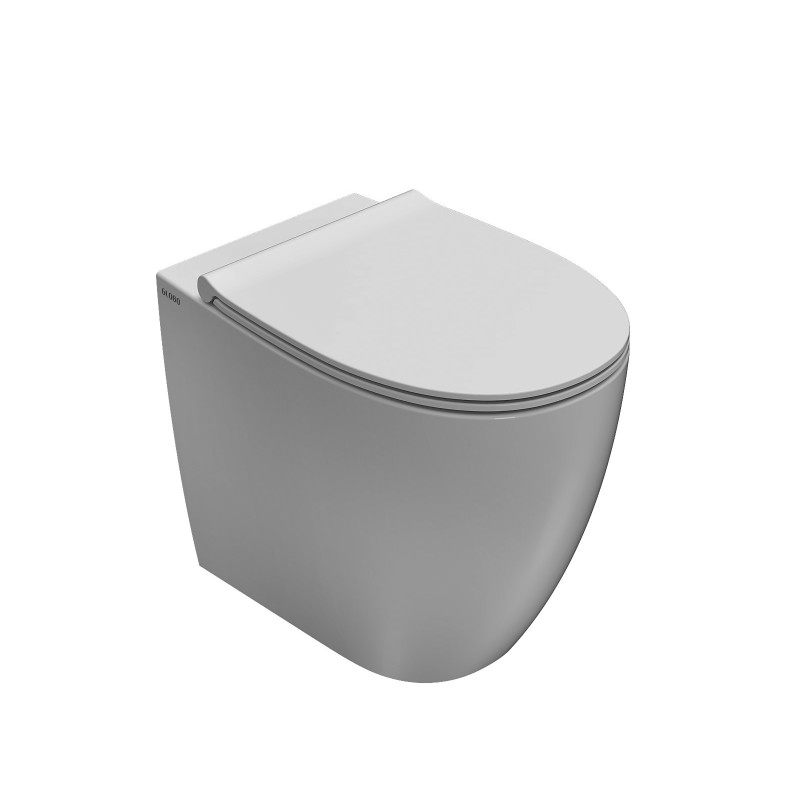 Vaso WC in ceramica a terra installazione a filo muro 54.36 Globo 4ALL MD005BI
