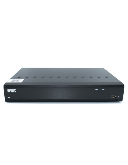 Videoregistratore NVR Urmet con 4 canali e 4 porte POE