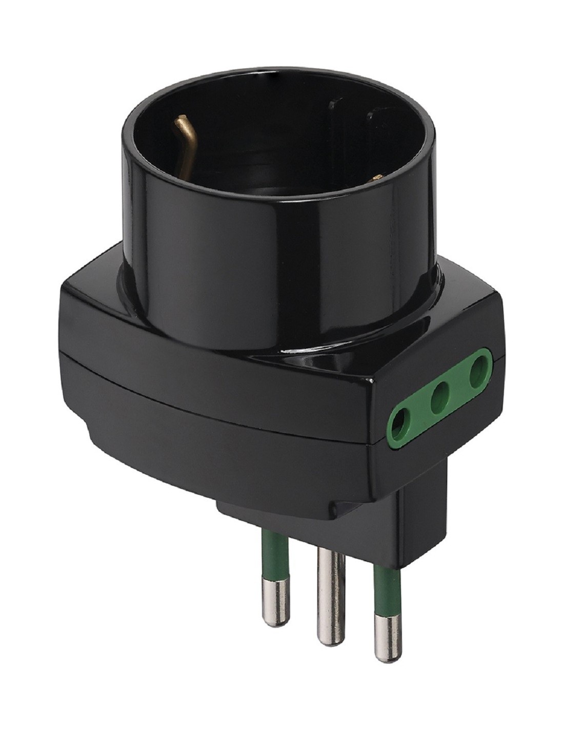 Vimar 00313 – adattatore sfalsato verticale nero