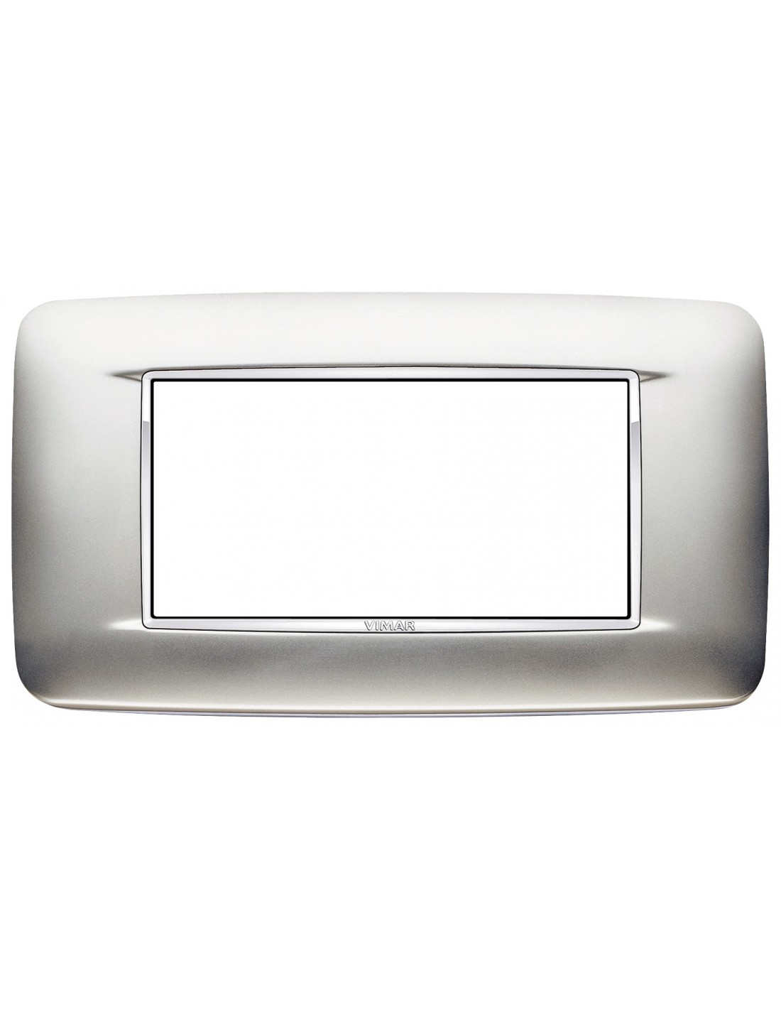 Vimar 20684.C23 Eikon Chrome – placca 4 moduli cromo satinato