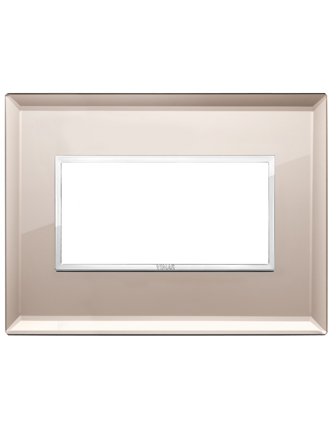 Vimar 21654.75 Eikon Evo – placca 4 moduli specchio bronzato